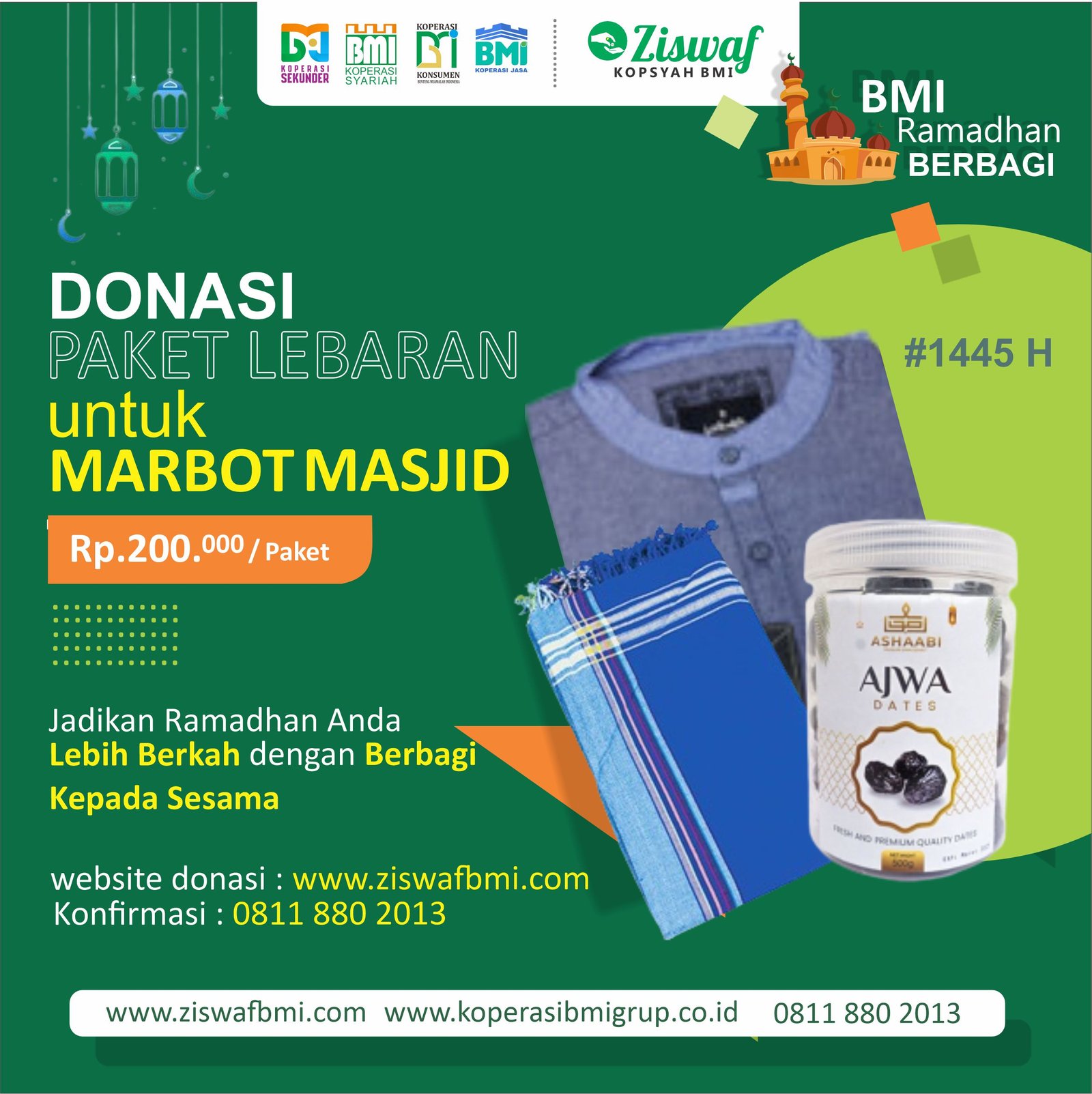 Donasi Paket Lebaran Untuk Marbot Masjid – Idul Fitri 1445 H