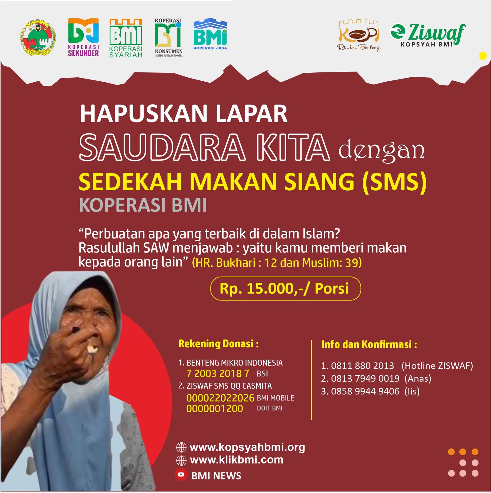 7.500 Paket Sedekah Makan Siang (SMS)
