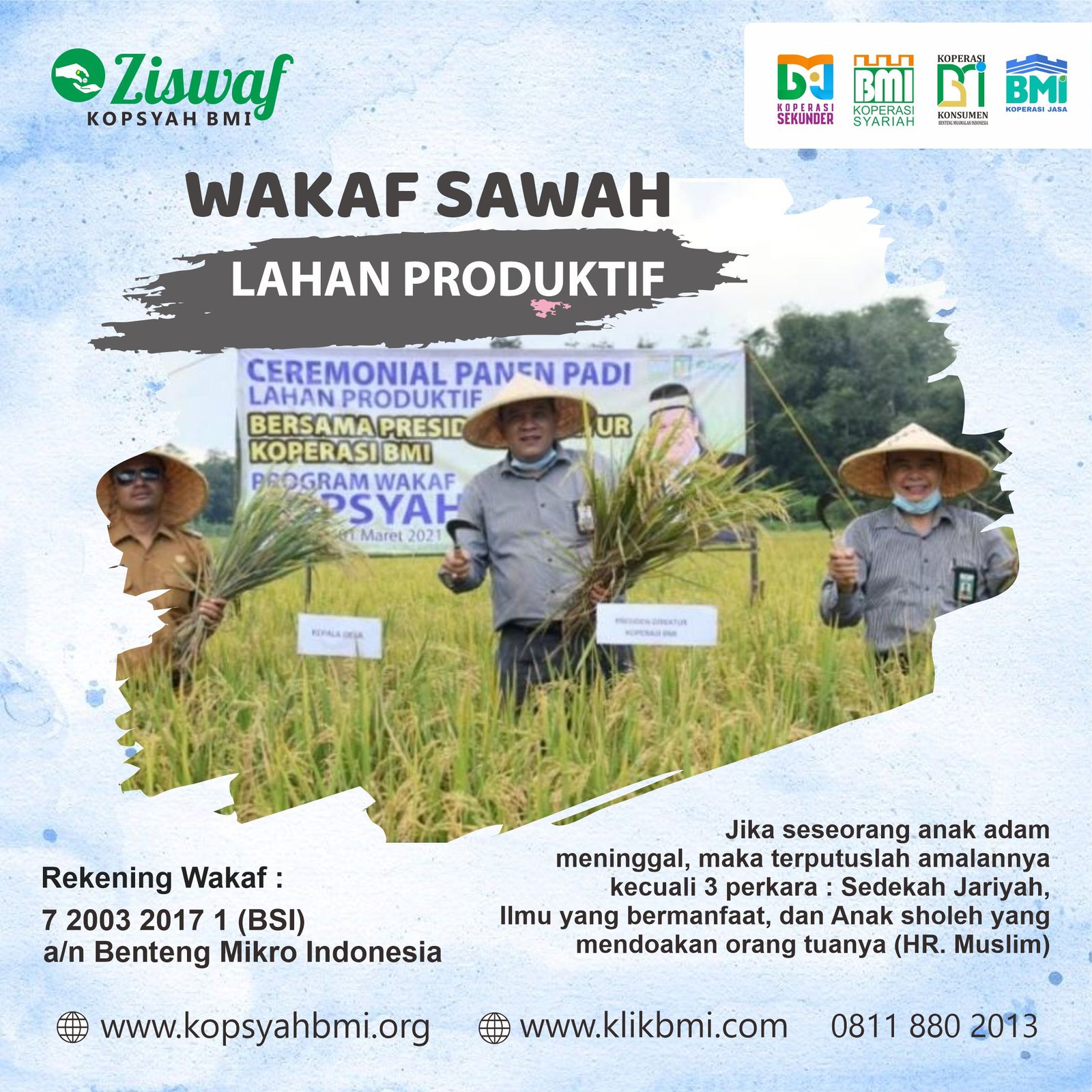 Wakaf Sawah Produktif Sejahterakan 67 Keluarga Dhuafa di Kalimantan