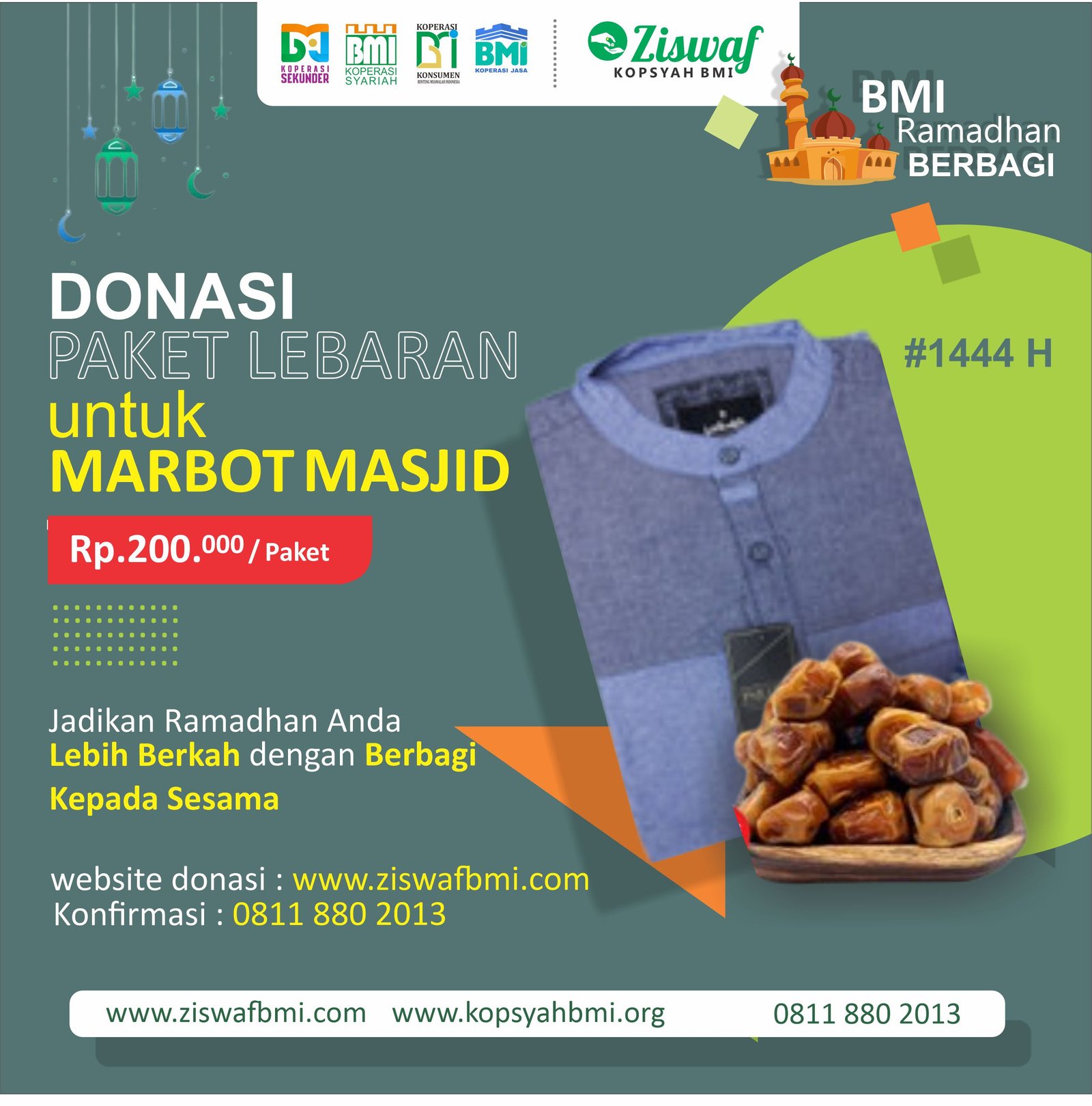Donasi Paket Lebaran Untuk Marbot Masjid